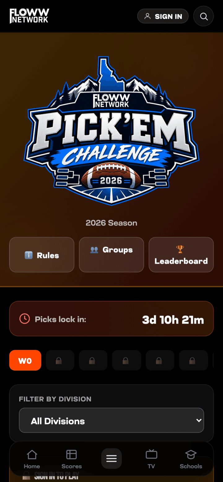 FLOWW Network — Pick'Em