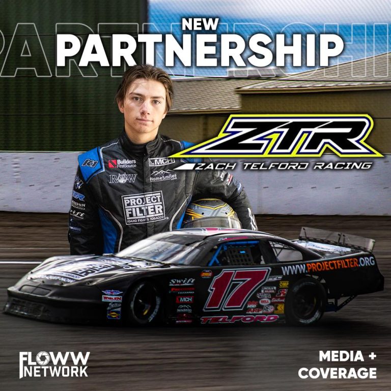 NEW PARTNERSHIP: Zach Telford Racing and FLOWW Network Partner for Racing Content